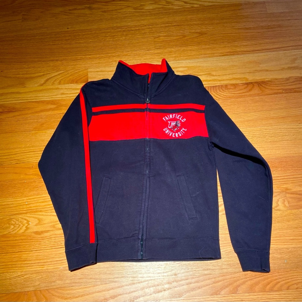 Fairfield University Champion Black and Red Women's Track Jacket